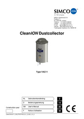 ITW SIMCO ION VAC11 User Manual