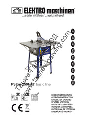 Elektro Maschinen basic line PSEm 2511 Operating	 Instruction