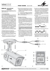 Monacor TVCCD-186HCOL Operating Instructions Manual