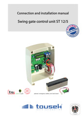 tousek ST 12/5 Connection And Installation Manual