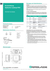 Pepperl+Fuchs PXV Series Quick Start Manual