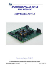 ST SPC58XXADPT144S REV.B User Manual