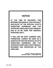 Textron Cessna 172R Information Manual