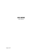 abc ABC-MEMS User Manual
