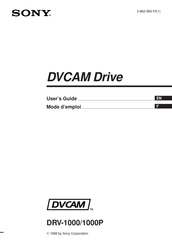 Sony DRV-1000 User Manual