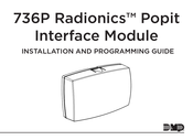 DMP Electronics 736P Radionics Installation And Programming Manual