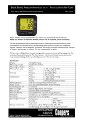 Coopers of Stortford G610 Instructions For Use Manual