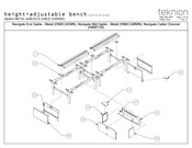 Teknion Height-adjustable bench Installation Manuals