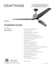 Craftmade Mobi MOB60 Manuals | ManualsLib