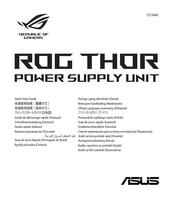 Asus ROG-THOR-850P Quick Start Manual
