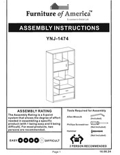 Furniture of America YNJ-1474 Assembly Instructions Manual