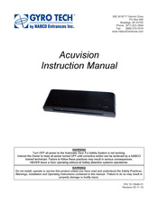 Nabco Gyro Tech Acuvision Instruction Manual