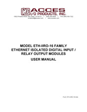Acces I/O products ETH-II-16 User Manual