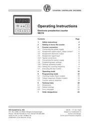 ivo NE210 Operating Instructions Manual