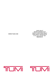 Tumi Data Vault Quick Start Manual