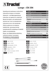 Tractel 354 Operating And Maintenance Instructions Manual