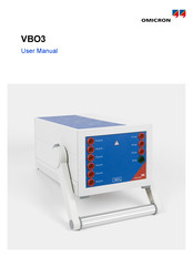 Omicron VBO3 User Manual