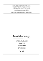 Mastella Design AKI SEMI-RECESSED Installation Instructions Manual