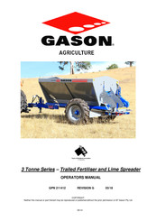 Gason 5030 Series Operator's Manual