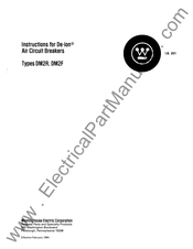 Westinghouse De-ion DM2R Instructions Manual