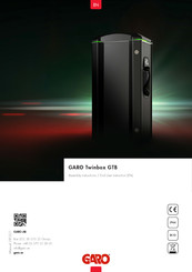 GARO Twinbox GTB 22 kW Assembly Instructions / End User Instruction