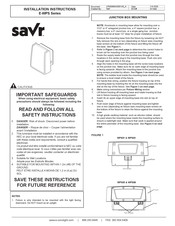 e-conolight Savr WPS08 Installation Instructions Manual