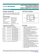 Maxim Dallas Semiconductor DS3171 General Description Manual