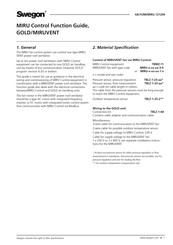 Swegon MIRU Control Function Manual