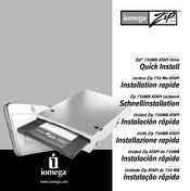Iomega Zip 750MB Quick Install Manual