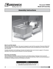 Greenheck SAF Assembly Instructions Manual