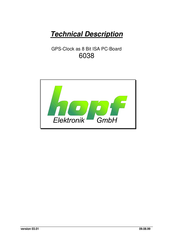 hopf 6038 Technical Description