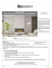 Regency Fireplace Products City Series ACV40ENG Owners & Installation Manual
