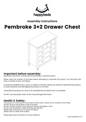 Happybeds Pembroke 3+2 Drawer Chest Assembly Instructions Manual