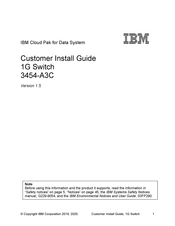 IBM 3454-C8C Customer Install Manual