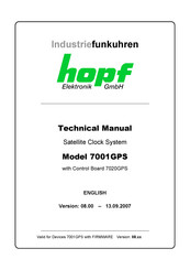 hopf Elektronik GmbH 7001GPS Technical Manual