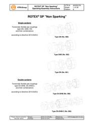 KTR-Group ROTEX SP Non Sparkling Operating & Assembly Instructions