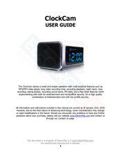 ElectroFlip ClockCam User Manual
