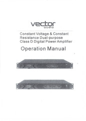 Vector M4800V Operation Manual