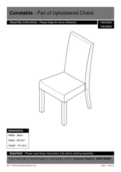 Argos Constable 149/2545 Assembly Instructions Manual