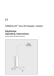Maquet HANAULUX blue 80 Hospital Operating Instructions Manual