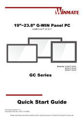 Winmate W22IK7T-GCA3 Quick Start Manual