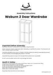 Happybeds Winchester 2 Door Wardrobe Assembly Instructions Manual