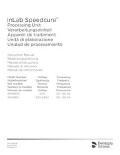 Dentsply Sirona inLab Speedcure 9494801 Instruction Manual