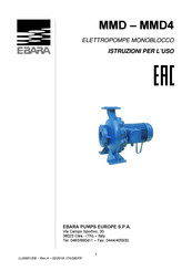 EBARA MMD Series Instruction Manual