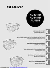 Sharp AL-1555 Series Operation Manual