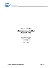Cypress WirelessUSB MTK User Manual