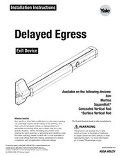 Assa Abloy Yale Delayed Egress Installation Instructions Manual