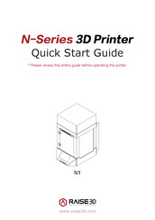 Raise3D N-Series Quick Start Manual