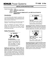 Kohler GM89754-KP1 Installation Instructions Manual