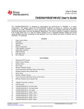 Texas Instruments TAS2564YBGEVM-DC User Manual